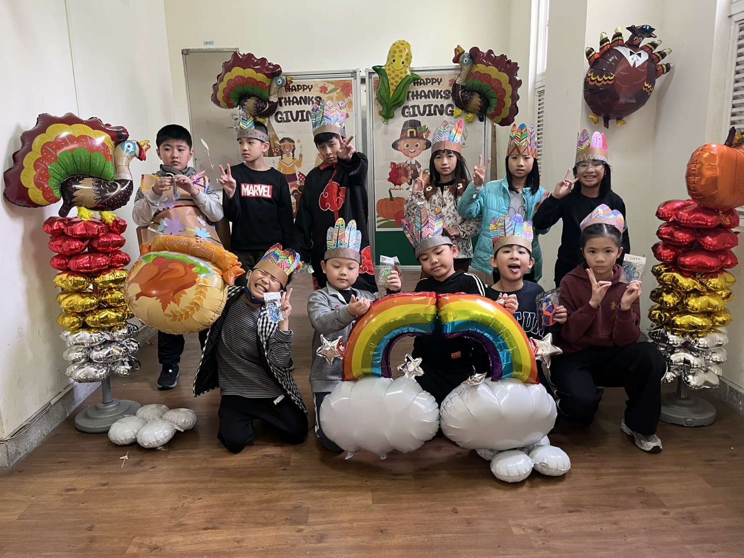 龜山自強國小感恩節打造英語闖關活動 學童用五感體驗「學會感謝」 678641 0