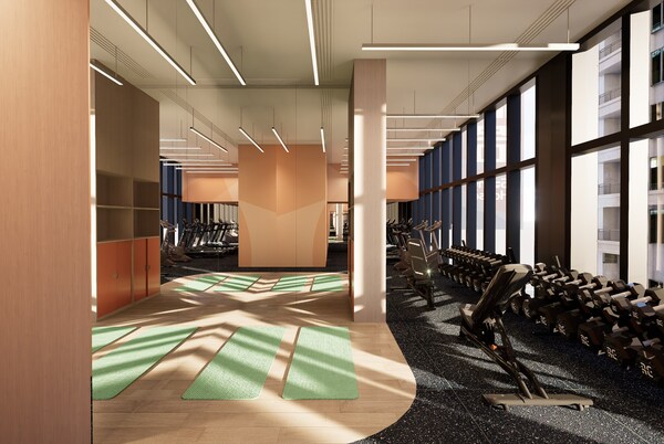 提供健身室、共享廚房及休閒空間等設施