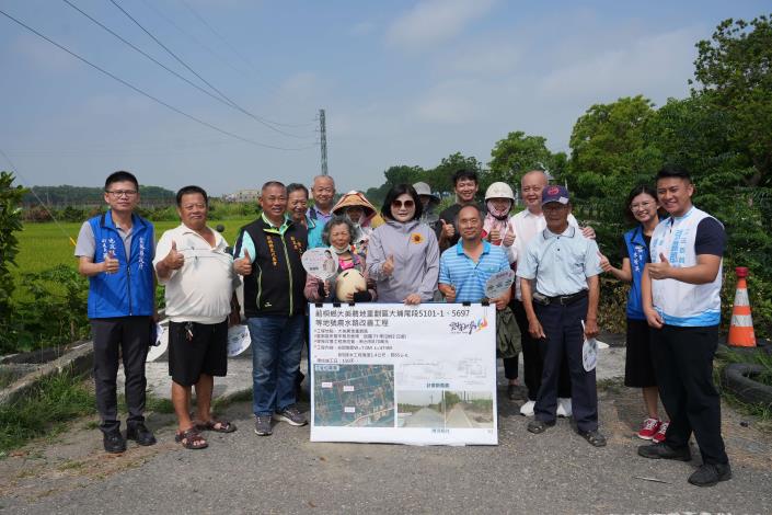 縣府將斥資1426萬元 改善莿桐大美農地重劃區農水路。